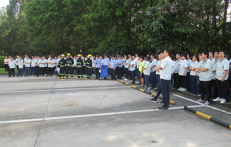 提高全员消防素质、全力保障安全生产—6686体育公司坂田工厂开展消防演练活动